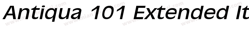 Antiqua 101 Extended Italic字体转换